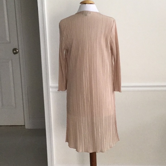 Slinky Ribbed NWOT XS Light Taupe cardigan/lounger - Picture 2 of 6